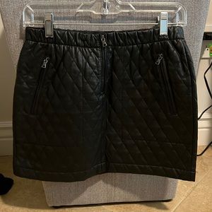 BCBG leather skirt size xs
